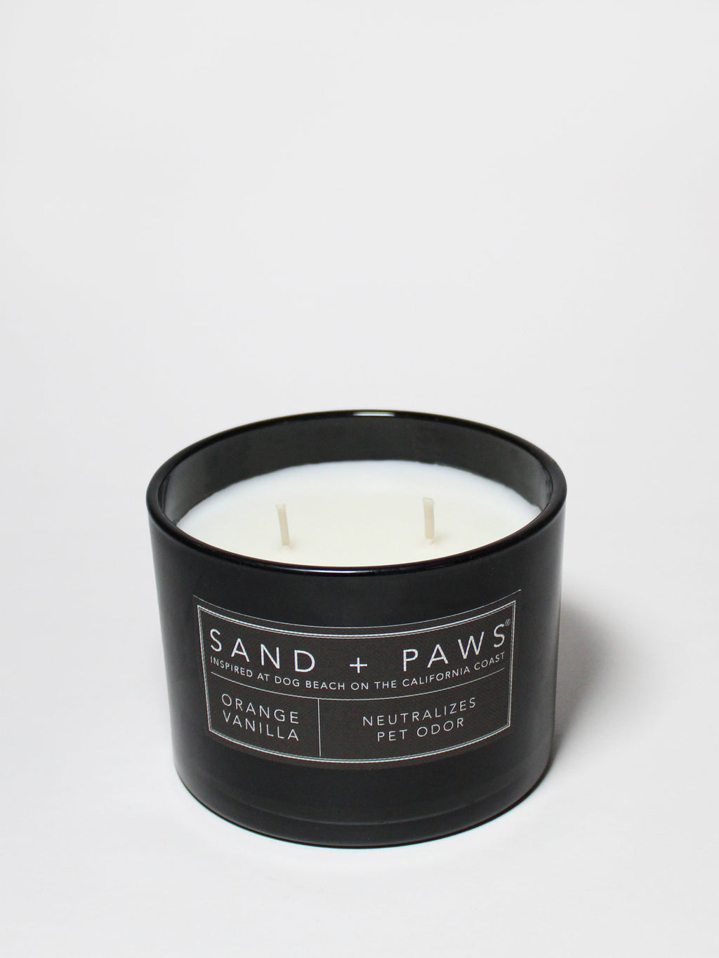 Aromatic Sand + Paws Orange Vanilla 12 oz scented candle