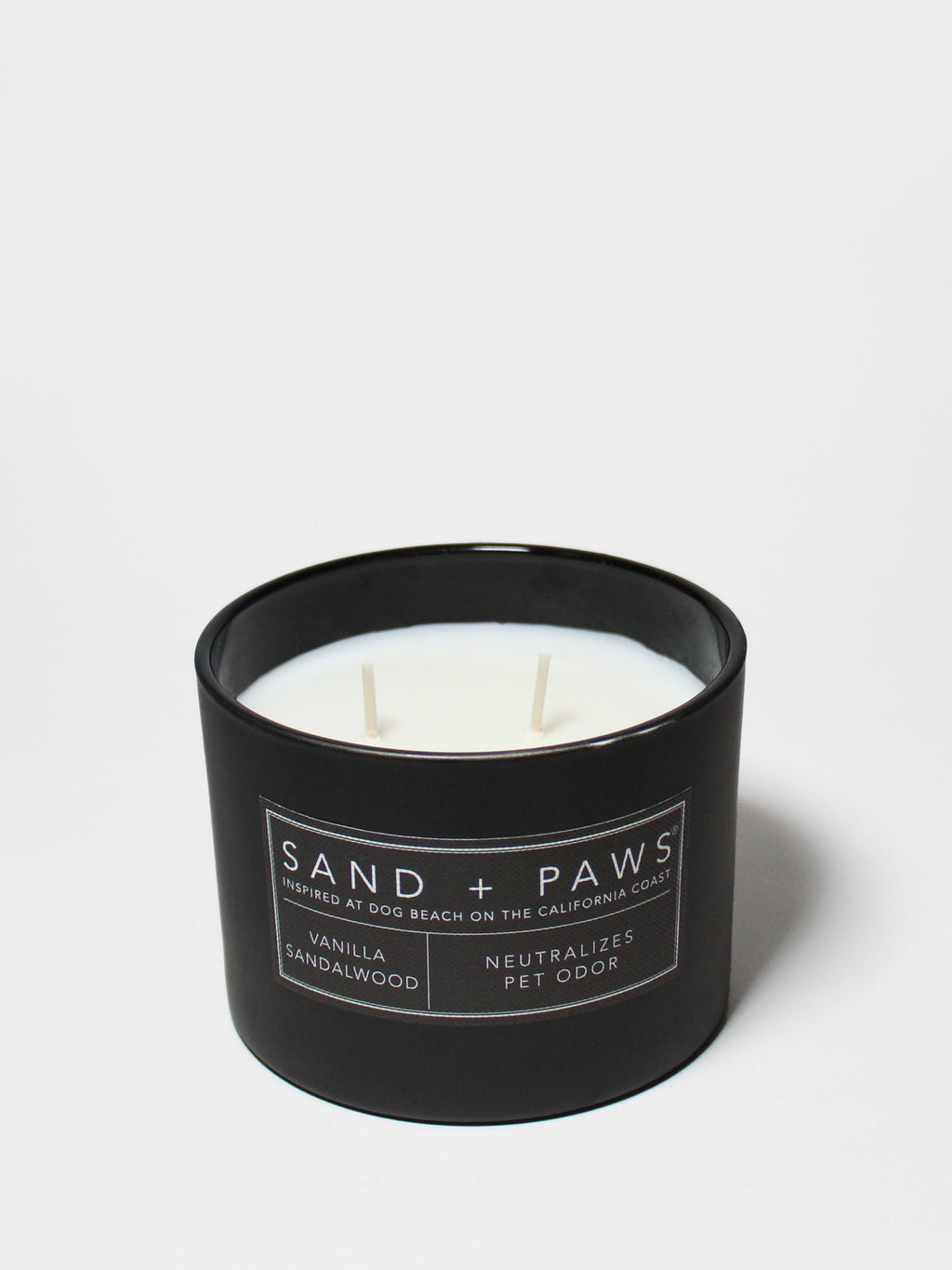 Aromatic Sand + Paws Vanilla Sandalwood 12 oz scented candle