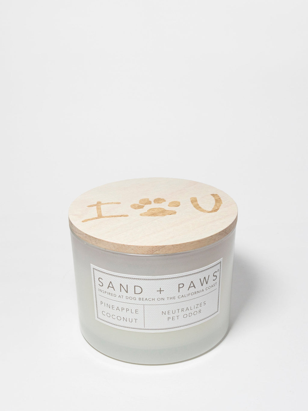 Aromatic Sand + Paws Pineapple Coconut 12 oz scented candle
