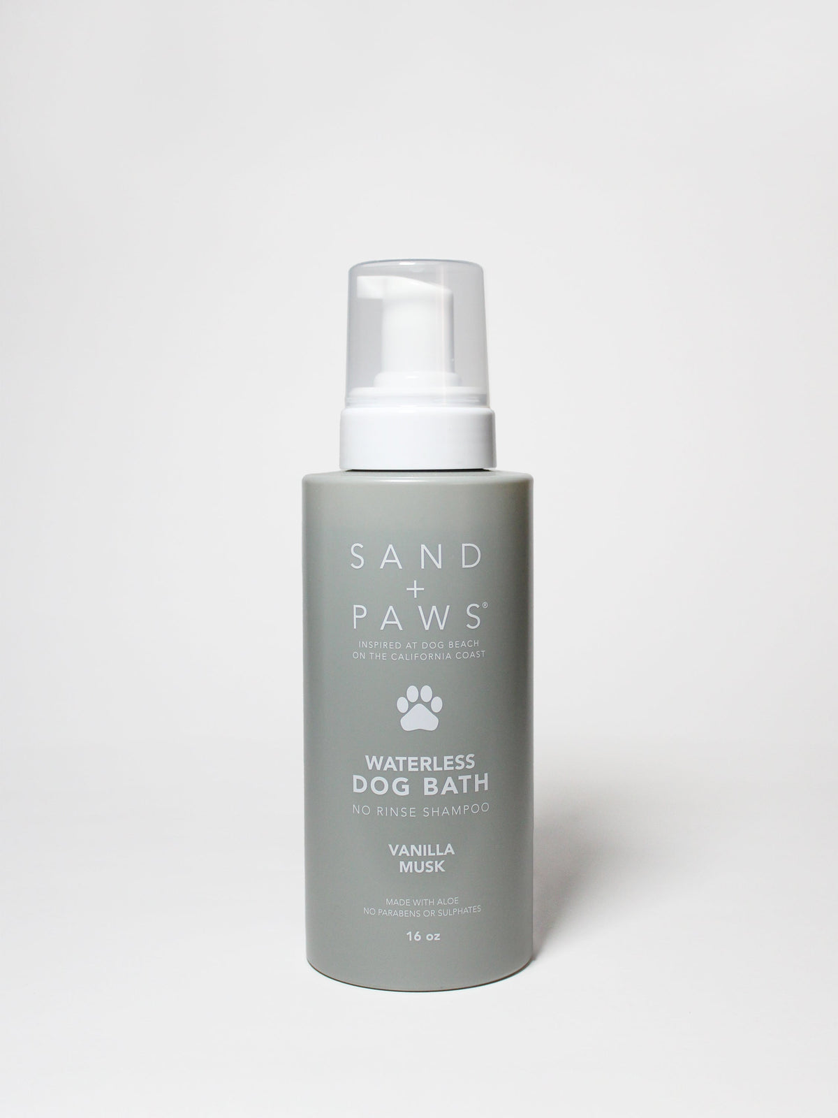 Premium Sand + Paws Waterless Dog Bath - Vanilla Musk