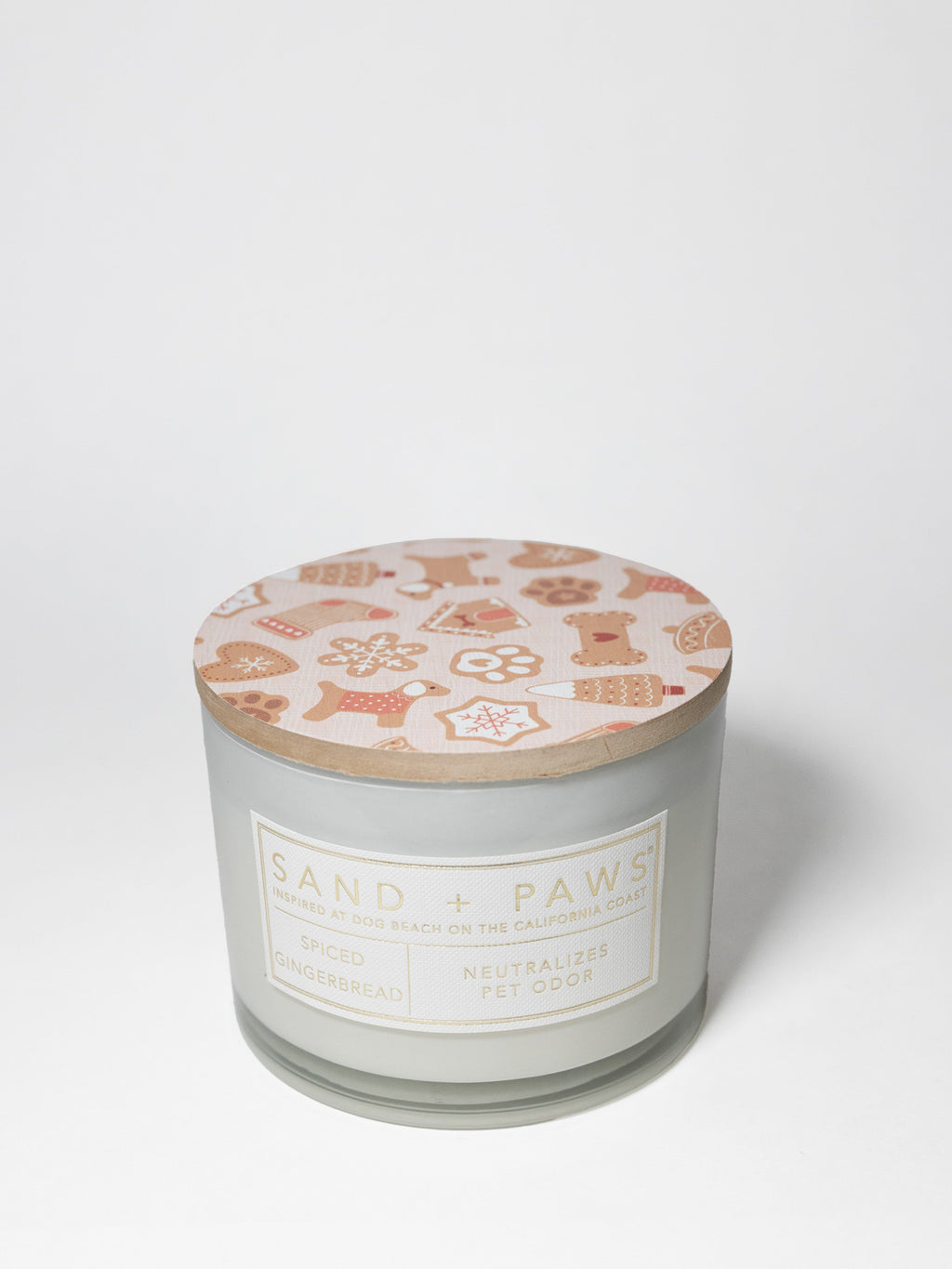 Aromatic Sand + Paws Spiced Gingerbread 12 oz scented candle
